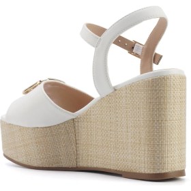 Resim Nine West Monnı 5fx Beyaz Kadın Dolgu Topuk Sandalet 