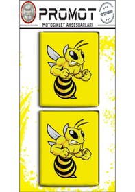 Resim Vespa 3d Damla Logo 2 Li Sticker 10 