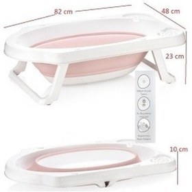 Resim Hobby Life Katlanabilir Bebek Küveti Pembe 