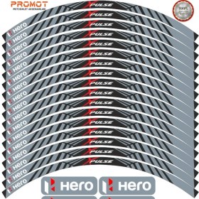 Resim Rebon Moto Design Motosiklet Jant Şeridi Hero x Pulse Uyumlu 2 