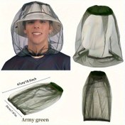 Resim 3 adet Büyük Böcek Ağı Hiking, Kamp ve Balıkçılık için - Ayarlanabilir Kayışlı Ultra İnce Mesh Sivrisinek Ağı, Yeşil, 47cm x 28cm, Elde Yıkanabilir, Açık Hava Koruması, Kamp Gereçleri, Hiking Ekipmanları, Dayanıklı Ağı 