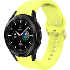 Resim Noktaks - Samsung Uyumlu Samsung Watch 4 Classic 42mm - Kordon Krd-50 Silikon Kordon 