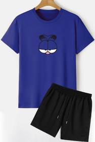 Resim trendypassion Garfield Şort T-shirt Eşofman Takımı 