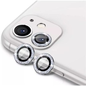 Resim windplus Iphone 11 Uyumlu Gümüş Taşlı Kamera Lensi Koruma 