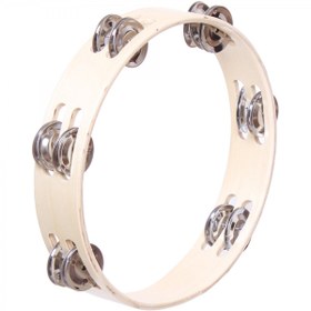 Resim Cox T9-12 Deri Tef (Eğitim - 9 İnç) | Hakiki Deri Yüzey, Tek Sıra Zilli Ahşap Kasnak, Geleneksel Ritim Eğitimi İçin İdeal | Ölçüler: 9 İnç Çap 