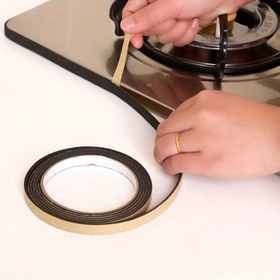 Resim Gaz Ocağı Altındaki Aralık İçin Conta Şeridi, Gaz Ocağı Kenarı Kir Önleyici Bant, Toz ve Su Engelleme Bandı, Kapı ve Pencere Kenarları için Sızdırmazlık Bandı 