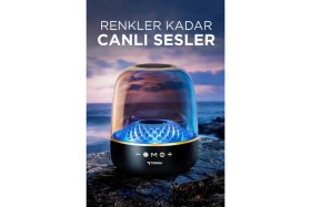 Resim Torima Bluetooth Hoparlör Rgb Işıklı Speaker D33 Siyah 
