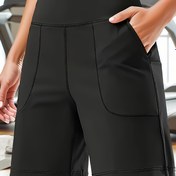 Resim Kadınlar için Hafif Yüksek Bel Çabuk Kuruyan Atletik Şortlar Cep ile - Nefes Alabilen Koşu, Yoga ve Bisiklet Orta-Uzunlukta Antrenman Şortları Heather Gri, Yaz Aktiviteler | Spor Görünümü | Rahat Kalıp, Yüksek Bel Şortlar 