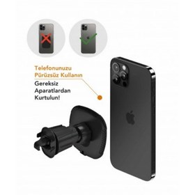 Resim Wrapsol Araç içi Telefon Tutucu Air Mini Şeffaf 