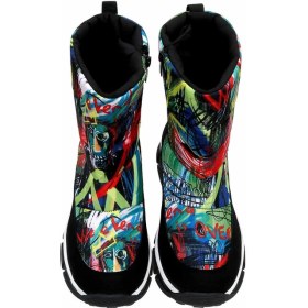 Resim Dogo Kadın Vegan Çok Renkli Kar Botu - The Weekend Is Over Tasarım 