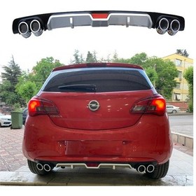 Resim Opel Corsa e Difüzör Arka Tampon Eki 4 Egzoz Çıkışlı 