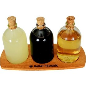 Resim Doğal Hijyenik Mini Baharatlık Seti Takımı 4 Parça Şeffaf 