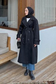 Resim lamelif Oversize Kaban Siyah 