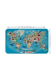 Resim Eğitici Dünya Haritası Dünya Atlası Çocuk Ve Bebek Odası Duvar Sticker-60x105-3787 - Renkli Çok Renkli 