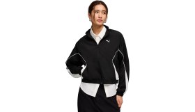 Resim P691864 Puma Sport Relaxed Woven Ful Kadın Ceket Siyah 