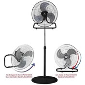 Resim Rubenis Rbs-20 Premium Pro 18 Inch (46 CM) Sanayi Tipi Fonksiyonel Vantilatör 
