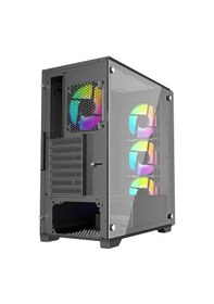 Resim Powerboost Pb-p711b Usb 3.0 Mesh Argb Fanlı Gaming Kasa 