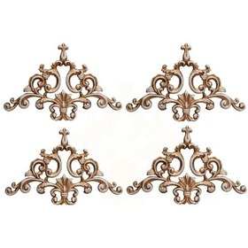 Resim Dekoratif Poliüretan Tavan-duvar-kapı-mobilya 4 Lü Köşe Motifi 27x18 Cm 