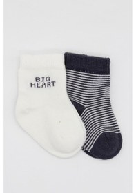 Resim Bistyle 2'li Big Heart Penye Soket Çorap 10117 Antrasit Antrasit 
