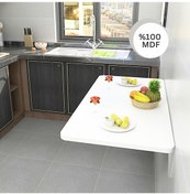 Resim Kydoniahome Çizilmez Mdf Duvara Monte Kırma Katlanır Masa 