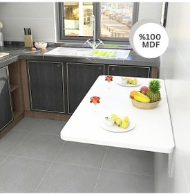 Resim Kydoniahome Çizilmez Mdf Duvara Monte Kırma Katlanır Masa 