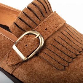 Resim Zerbay Neblina Püsküllü Mikrolight Taban Loafer Hakiki Deri Süet Erkek Klasik Ayakkabı, Monkstrap 