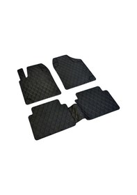 Resim Pufi Kauçuk Paspas Diamond Line Siyah / Tepay26 (541338308) 