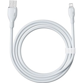 Resim Baseus Pudding Hızlı Şarj Özellikli USB to Lightning 2.4 A. Kablo 1.2m Beyaz 