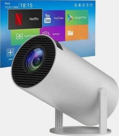 Resim HY300 Mini Projeksiyon 4K Destekli - Android WiFi Bluetooth Taşınabilir Projektör 
