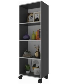 Resim Kenzlife Mutfak Dolabı Raziye 148 050 030 Gri Tekerlekli Banyo Evrak Ofis Ayakkabılık Kiler 