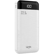 Resim Linktech P228 20000 Mah Pd 22.5w Led Ekranlı Powerbank Beyaz 