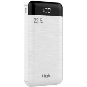Resim Linktech P228 20000 Mah Pd 22.5w Led Ekranlı Powerbank Beyaz 