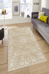 Resim Krem Yatak Odası Halısı Dekhera K4068 - 160X230 / Deri Taban 