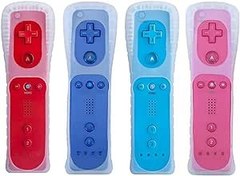 Resim Tevodo Wii Remote Controller, 4 Packs Upgrade Wii Wireless Controller Compatible with Wii Wii U(Red Blue Pink Deep Blue) 