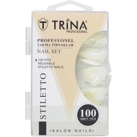 Resim Trina Takma Tırnak 100 ‘lü Kutulu ( Stiletto ) -01 