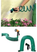 Resim 30 Metre Spiral Hortum + 4 Fonksiyonlu Özel Sulama Tabancası 4741 