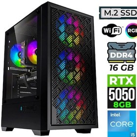 Resim Xaser BLADEX90 i5-12400F 16 GB 512 GB SSD 8 GB RTX5050 Dos Masaüstü Oyuncu Bilgisayarı 