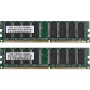 Resim Youtek 2 Adet 1gb Ddr1 Masaüstü Bellek - 400mhz Hızında, Cl3 Gecikmeli, 184 Pin Dımm 
