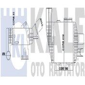 Resim KALE 348670 Turbo Radyatoru Intercooler Al/brz (HYUNDAİ :TUCSON 04- 2.0 CRDİ / KİA: SPORTAGE (WR122924) 