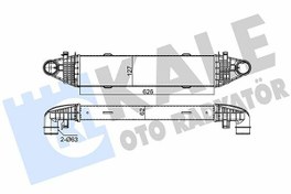 Resim KALE 347800 | Turbo Radyatörü (Intercooler) 07-C-Seri (W204-S204) 