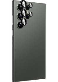 Resim Samsung Uyumlu Galaxy S24 Ultra Zore Titanium Premium Temperli Kamera Lens Koruyucu Caselab 