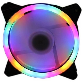 Resim Coolmoon Rgb Renkli Sessiz Fan 3 Pin Pwm 2 Pin Molex 12 CM Kasa Fanı 