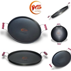 Resim Ys YARAMIŞ 40cm Duvarlı Et Kavurma Sacı Kalın Saç Kavurma Özel Üretim Wok Tava Sote Ters Gözleme Bazlama Saç 