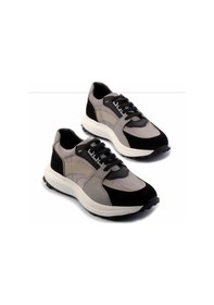 Resim Bambi Siyah Leather Erkek Sneaker E01901289102 Siyah 
