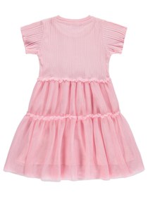 Resim Civil Girls Tül Etekli 2-5 Yaş Elbise - Pembe - Açık Gül Kurusu / 5-6 Yaş 