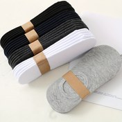 Resim 3/9 Çift Düz Renkli Ayak Bileği Çorabı, Nefes Alabilir, Görünmez, Aşınmaya Dayanıklı, Basit ve Moda, Unisex Kısa Çoraplar, Siyah, Beyaz, Gri 