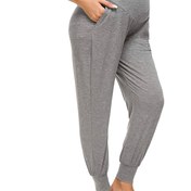 Resim Rahat ve Sıkı Yüksek Bel Karın Desteği Annelik Gevşek Yoga Pantolon, Hamile Kadınların İlkbahar Sonbahar İçin Orta Streç Joggers 