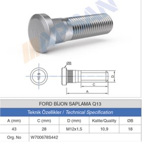 Resim 20 Adet Ford Bijon Saplaması Q13 