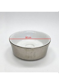 Resim Bocchi Vessel Luna 1174-411-0125 Lavabo Gümüş Desenli 38 CM 1466841 