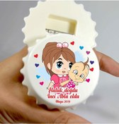 Resim Baskiistiyorumm Hoşgeldin Bebek Açacak Magnet Açacaklı Kapak Şeklinde Magnet (387469660) 